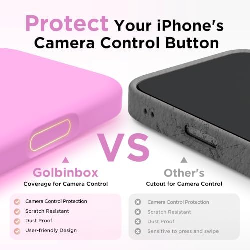 GolbinBox Magnetic for iPhone 17 Case, Silicone Cover, Cherry Blossom - Image 5