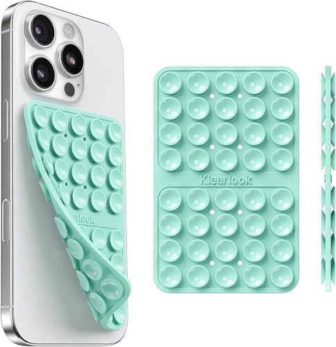Klearlook Silicone Double Sided Suction Cup Phone Case Mount, Light Green by KlearlookMaximizedClarity