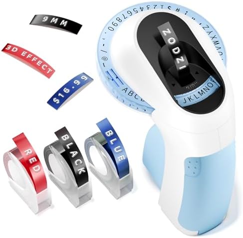 Embossing Label Maker Vintage Embossed Label Maker for Journal Supplies by Zodzi-Phomemo