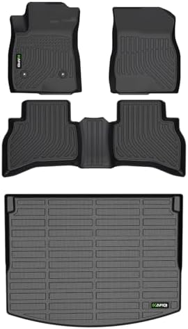 All Weather Floor Mats for 2021-2024 2025 2026 Chevy Trailblazer AWD & Cargo Liner(Only Fit Cargo in Upper Deck Position) Full Set Accessories - Black by HAFIDI