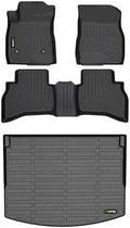 All Weather Floor Mats for 2021-2024 2025 2026 Chevy Trailblazer AWD & Cargo Liner(Only Fit Cargo in Upper Deck Position) Full Set Accessories - Black by HAFIDI