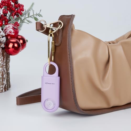 130db Personal Safety Alarm with Ultra Bright Strobe Light. Purple - Image 4