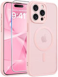 FNTCASE for iPhone 15 Pro Max Case, Fit for Magsafe, Glass Screen Protector by FNTCASE