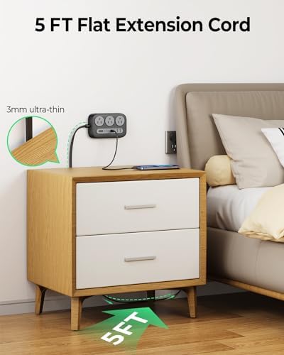 ORICO Surge Protector Power Strip, Multiple Outlets Extension Cord - Image 2