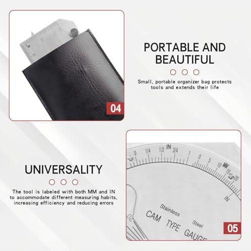 MG-8 Cam-Type Fillet Weld Gauge Stainless Steel Bridge cam Welding Inspection Ruler - Image 5