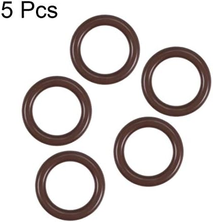 uxcell Fluorine Rubber O-Rings 20mm OD 14mm ID 3mm Width, Metric FKM Sealing Gasket, Pack of 5 - Image 2