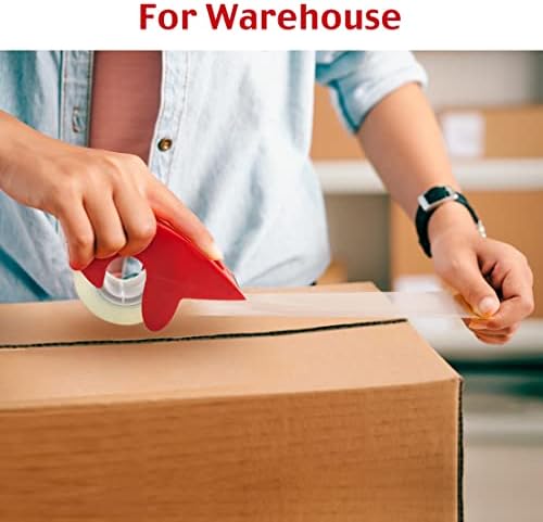 Packing Tape with Dispenser, 6 Packs Noiseless Clear Packaging Tape - Image 6