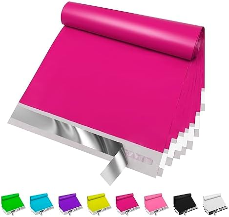 JinRuiKJ Poly Mailers 9x12 Inch, 100 Pcs Shipping Bags, Rose Red by JinRuiKJ