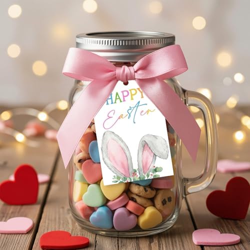 50 Pcs Happy Easter Hanging Gift Tags with String – Personalized Paper Tags for Spring Decorations, Gift Wrap, Candy Bags & Egg Decorating - Image 6