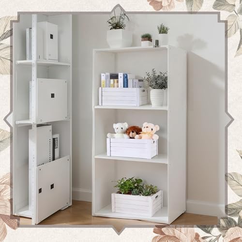 AceOrbit 6 Pcs Decorative Wood Crates with Handle for Display, Vinage White - Image 5