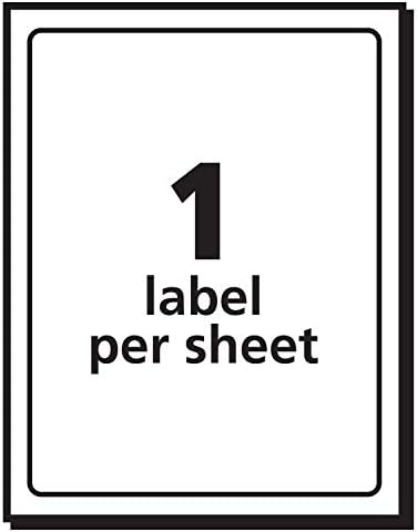 Avery Printable Shipping Labels, 4" x 6", White, 20 Blank Address Labels (05292) (Pack of 2) - Image 4