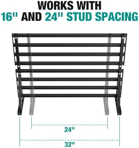 EVERHANGER Heavy Duty Garage Wall Shelves, 2 x 3 ft Metal Storage Shelves - Image 6