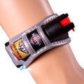 Police Strength OC Pepper Spray for Running, Lightweight Compact Self Defense Wristband Ideal for Women Runners, Joggers & Walkers w/ID Card, LED Light & Reflective Edging by PersonalSaver