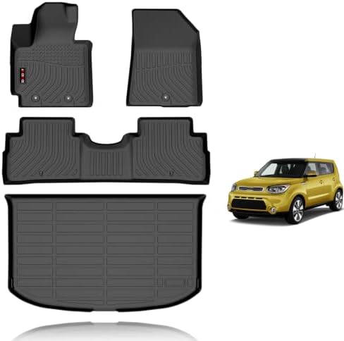 KELCSEECS Floor Mats for Kia Soul 2014-2019 by KELCSEECS