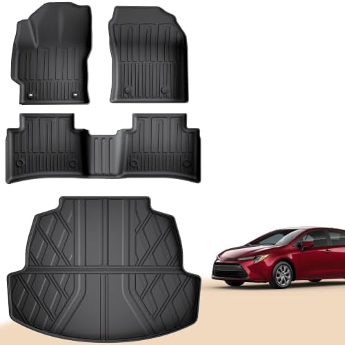 Floor Mats for Toyota Corolla Sedan 2020-2026 (Include Hybrid) Cargo Liner by IKABEVEM