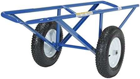 Vestil CARPET-45 Portable Carpet Dolly with Pneumatic Wheels 61 In. x 26 In. x 20 In. 500 Lb. Capacity Blue - Image 5