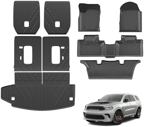 Floor Mats Full Set (9 PCS) for 2016-2026 Dodge Durango 6-Seater by Dattumar