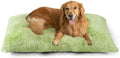 EHEYCIGA Fluffy Dog Crate Bed, Plush Extra Large Dog Pillow, Green by EHEYCIGA