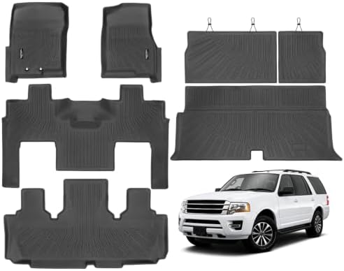 Floor Mat Set for 2003-2017 Ford Expedition 7 Seat/Bucket Seats by TongamaAllWeatherFloorMats