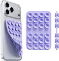 Upgraded Double Sided Silicone Suction Cup Phone Case Mount, Light Purple by Mnyatr
