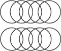 Nitrile Rubber O-Rings 119.1mm OD 112mm ID 3.55mm Width, Metric Sealing Gasket for Plumbing, Gas, Automotive and Faucet Repair, Pack of 10 by HUANLING