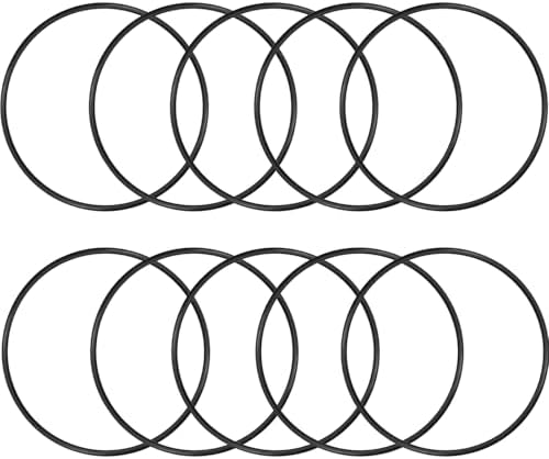 Nitrile Rubber O-Rings 125mm OD 117mm ID 4mm Width, Metric Sealing Gasket for Plumbing, Gas, Automotive and Faucet Repair, Pack of 10 by HUANLING