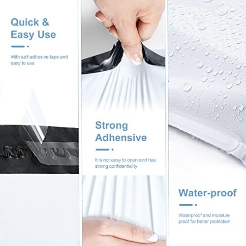 Metronic Poly Mailers 14.5x19 200Pcs Large Shipping Bags for Clothing White - Image 3