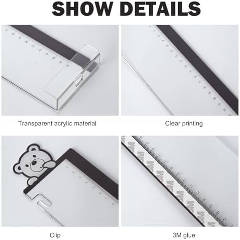 Office Desk Accessories 2pcs Monitor Memo Board Computer Message Board - Computer Side Panel Memo Creative Monitor Side Panel with Phone Holder Suitable for Office Home Desktop (with Grease Pencil) - Image 3