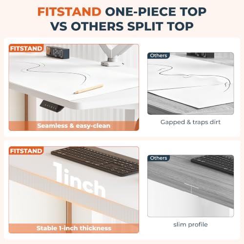 48x 30x 1''One-piece Standing Desk Stand Up Adjustable Desk - Image 5