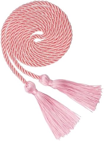 Pink Graduation Cord, Graduation Honor Cords for Class of 2026, Rayon Braided Grad Cord with Tassels, 68" Long Polyester Yarn Honor Ropes for Bachelor, Master, Doctoral by GHGMAO
