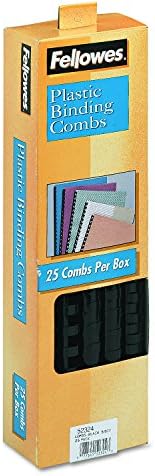 Fellowes Binding Combs Plastic Black 5/8 Inch 25 Pack (52324) - Image 4