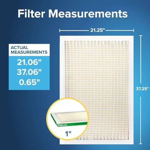 Filtrete 21.25x37.25x1 in. Air Filter, MERV 8, MPR 700, 4 HVAC Filters - Image 3
