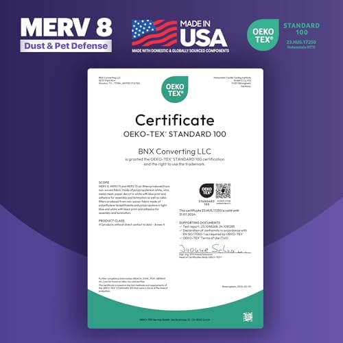 BNX TruFilter 12x30x1 Air Filter MERV 8 (4-Pack) - MADE IN USA – Dust & Pet Defense Electrostatic Pleated Air Conditioner HVAC AC Furnace Filters for Dust, Pet, Mold, Pollen MPR 600 – 700 & FPR 5 - Image 7
