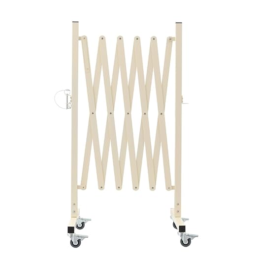 GYMTIME Expandable Metal Barricade, Portable Safety Barrier by GYMTIME