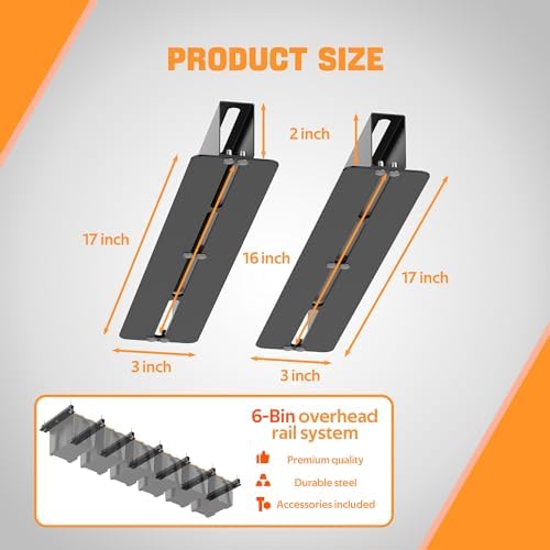 Ultrawall Overhead Garage Storage Racks for Bins, Ceiling Storage Rack - Image 3