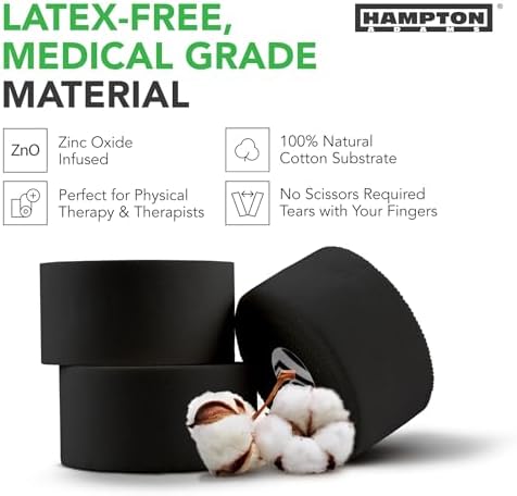 Hampton Adams Athletic Tape Multi Pack, Sports Medical Grade, Easy Tear - Image 3