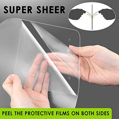 EWA Adjustable Face Shield（2pack+10visors）, All-Round Protection Cap with Clear Anti-Fog Shields, Lightweight Transparent Face Shields(2 Support Frame + 10 Replaceable Visors+ 4 Sponge Strips)-Black - Image 6