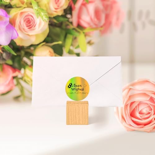 2'' Holographic Gold Thermal Labels - 500pcs Round Thermal Printer Labels - Image 4