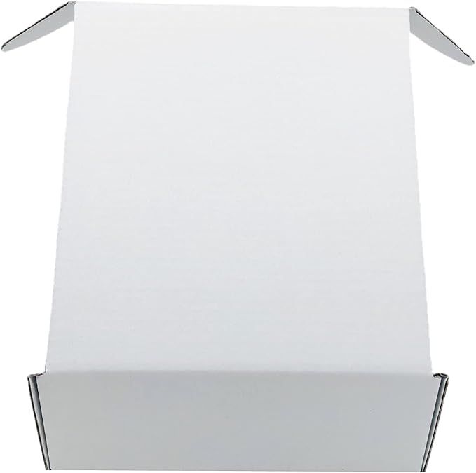 6x6x2 inch Small White Mailers Boxes Recyclable Corrugated Gift Box - Image 5