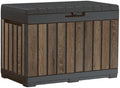Keter Premium Everwood 50 Gal Outdoor Storage Box and Patio Side Table by Unknown