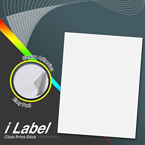 8.5" x 11" Full Sheet Label Sticker Paper for Laser & Inkjet Printers[200 Sheets,200 Labels] - Image 3