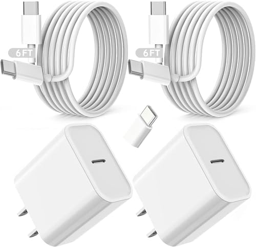 Fast iPad Charger,iPad Charger Fast Charging 2Pack Wall Chargers Plug Adapter Type C USB C to C Cable Cord 6ft for iPad Pro 12.9,iPad Pro 11/13inch(M4),iPad Air 5th/4th,iPad mini 6/7,iPad 10/11th(A16) by Unknown