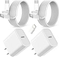 Fast iPad Charger,iPad Charger Fast Charging 2Pack Wall Chargers Plug Adapter Type C USB C to C Cable Cord 6ft for iPad Pro 12.9,iPad Pro 11/13inch(M4),iPad Air 5th/4th,iPad mini 6/7,iPad 10/11th(A16) by Unknown