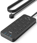 Anker Power Strip with 2100J Surge Protector, Outlet Extender, 20W, 12 AC by Anker