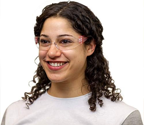 BISON LIFE Clear/Pink Safety Glasses for Men & Women ANSI Z87.1, 12 Pack - Image 6