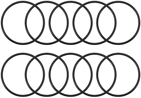 uxcell Nitrile Rubber O-Rings 63mm OD 56.8mm ID 3.1mm Width, Metric Sealing Gasket, Pack of 10 by uxcell