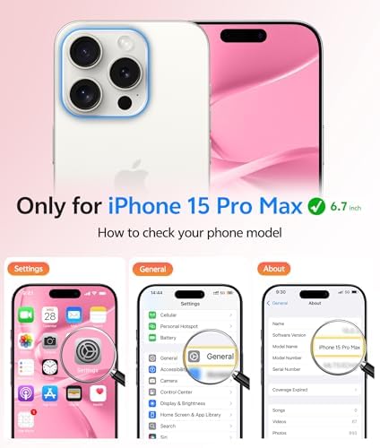 FNTCASE for iPhone 15 Pro Max Case, Fit for Magsafe, Glass Screen Protector - Image 2