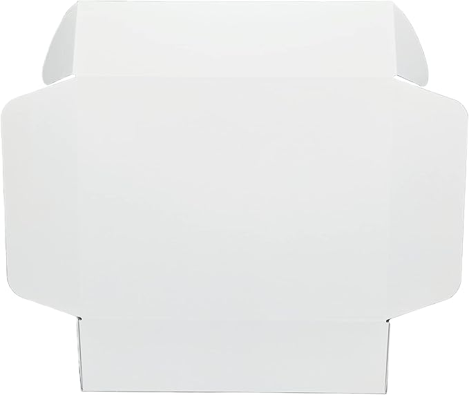 12x9x3 inches Small White Mailers Boxes Recyclable Corrugated Gift Box - Image 3