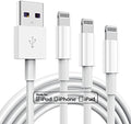 3 Pack Apple MFi Certified iPhone Charger Cable 6ft, Apple Lightning to USB Cable Cord 6 Foot, 2.4A Fast Charging,Apple Phone Long Chargers for iPhone 14/13/12/11/11 Pro/11 Max/X/XS/XR/XS Max/8/7/6 by TUMABER
