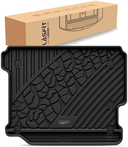 LASFIT Cargo Mat for Jeep Wrangler JL 2018-2026 4 Doors Without SUBWOOFER by LASFIT